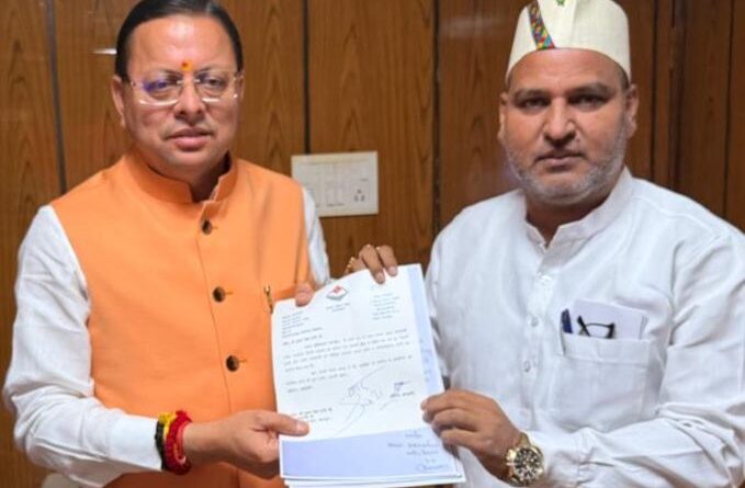BJP विधायक ने सीएम को सौंपा पत्र,आंगनबाड़ी और आशा कार्यकत्रियों की मांग को लेकर सौंपा पत्र