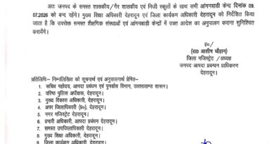 मौसम विभाग का अलर्ट,कल स्कूलों में रहेगा अवकाश,जिला अधिकारी ने आदेश किया जारी